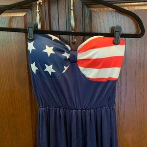 American Flag Maxi Dress SZ M
